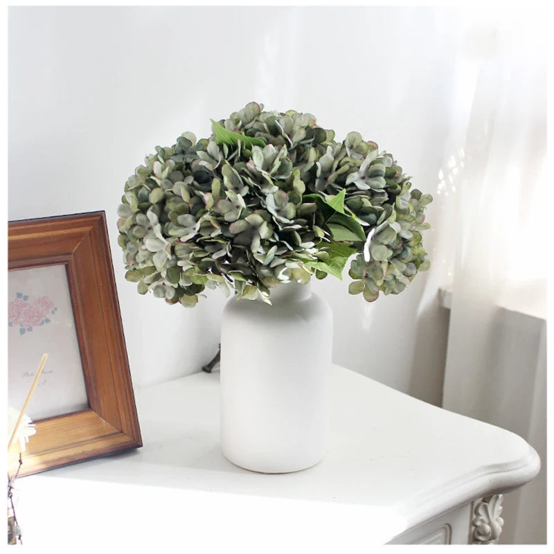 Silk Hydrangea Vase