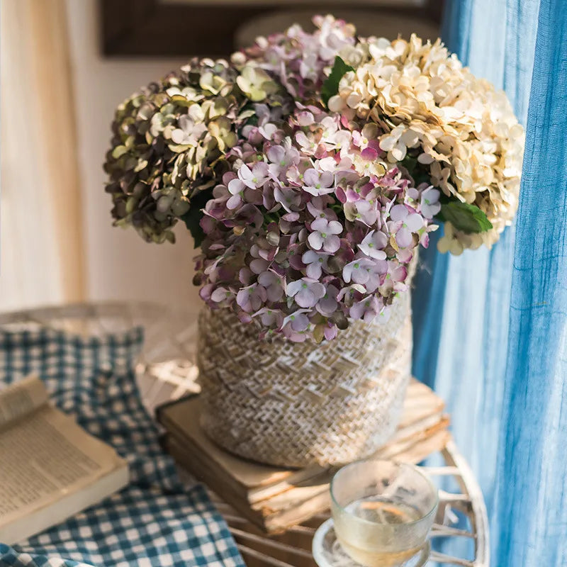 Silk Hydrangea Vase