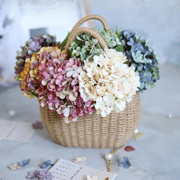 Silk Hydrangea Vase