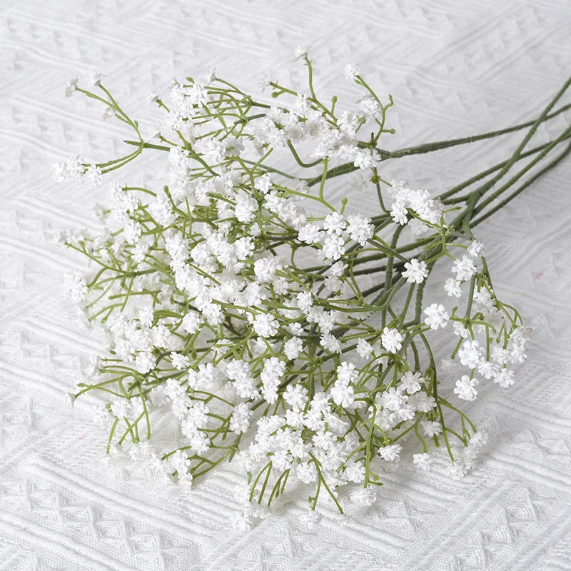 White Artificial Flowers Wedding Bouquet