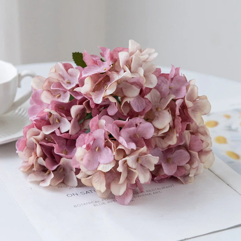 Silk Hydrangea Vase