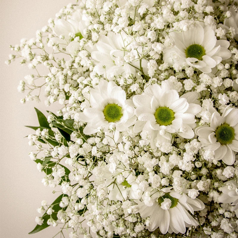 White Artificial Flowers Wedding Bouquet
