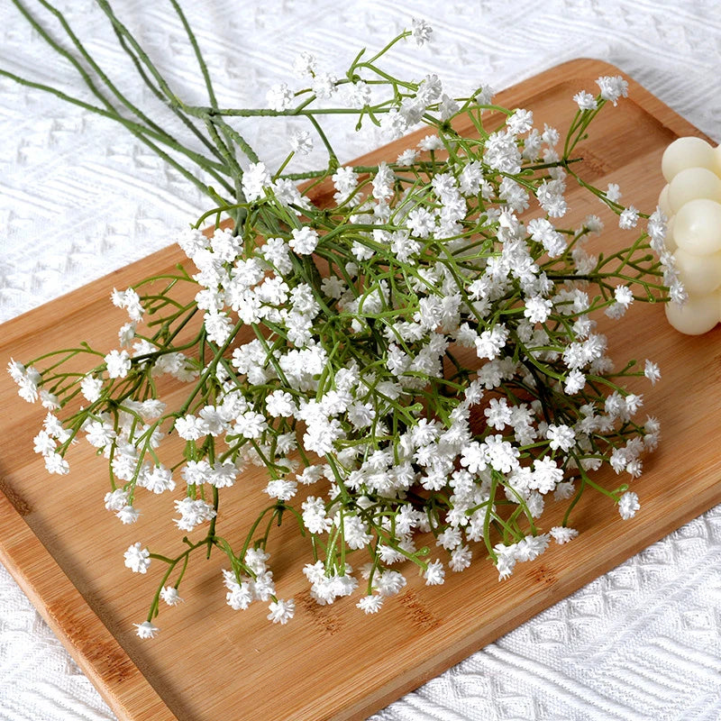 White Artificial Flowers Wedding Bouquet