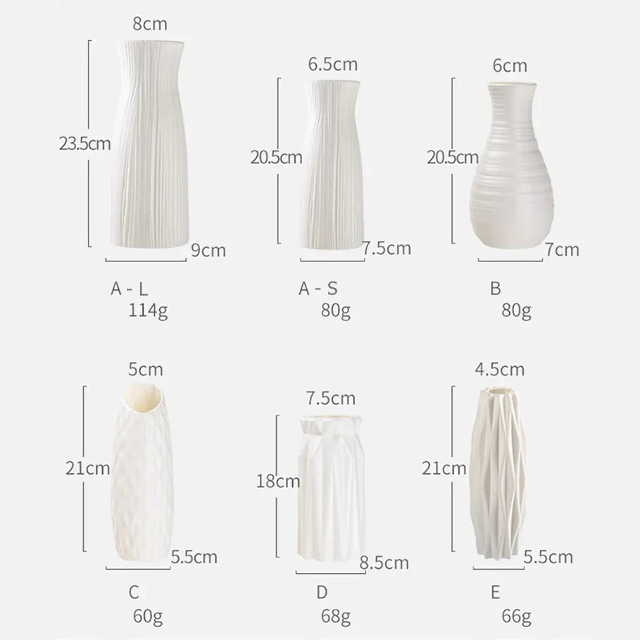 Nordic plastic vase