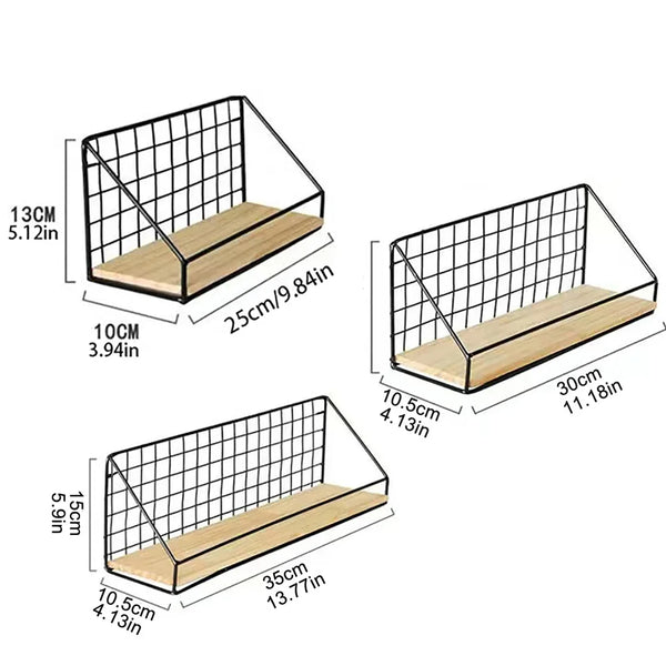 Mounted shelves for home decoration