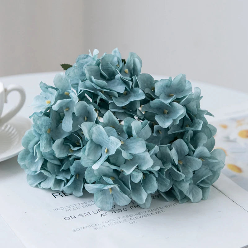 Silk Hydrangea Vase