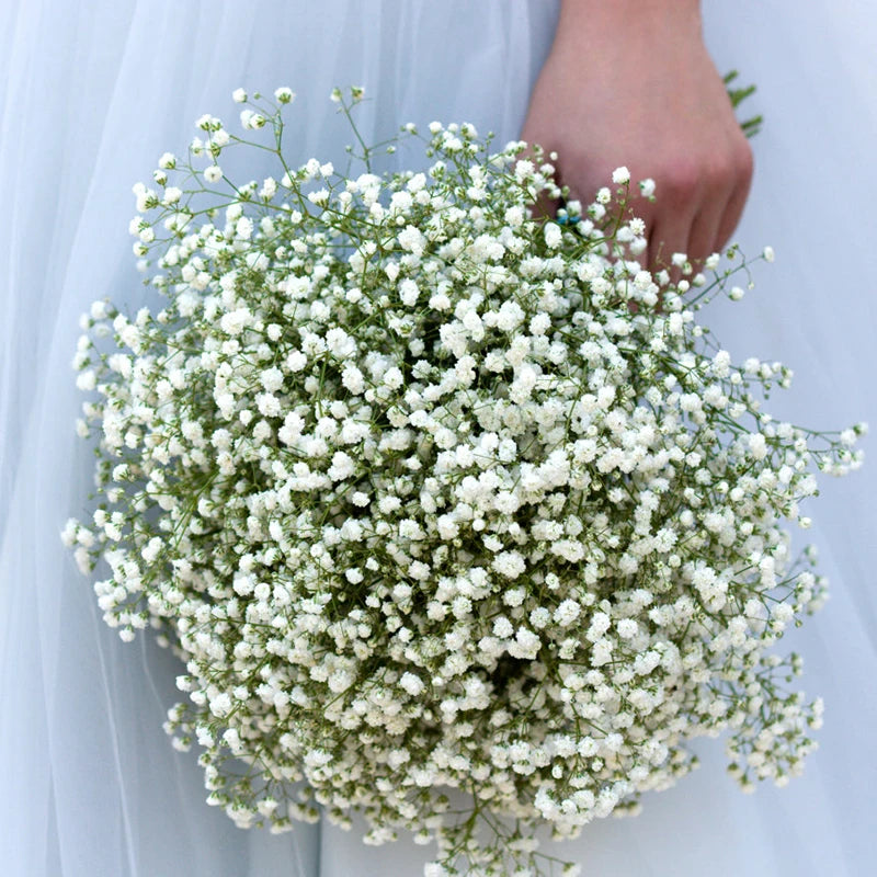 White Artificial Flowers Wedding Bouquet