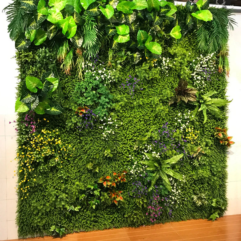 Flower plant wall reusable grass