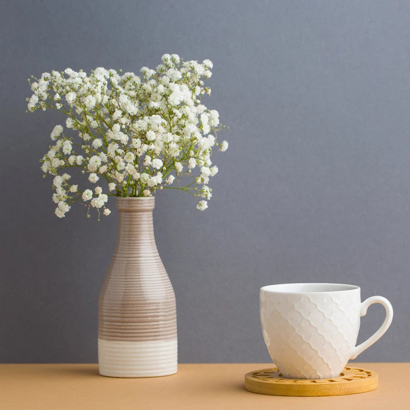 White Artificial Flowers Wedding Bouquet
