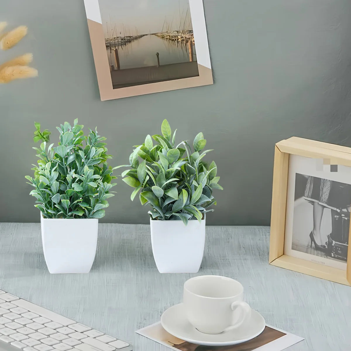 Tree Grass Plant Pot Ornament