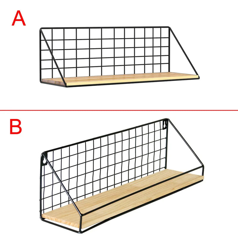 Mounted shelves for home decoration